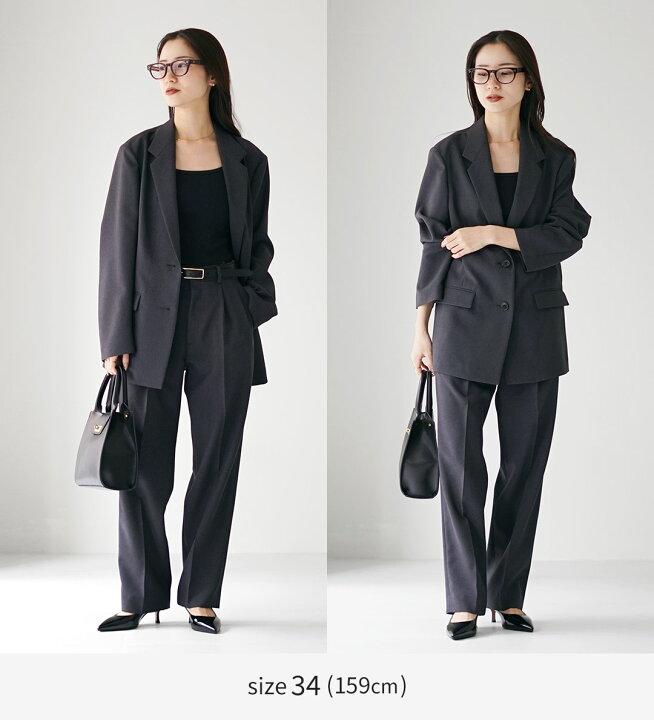 Oversized blazer met rechte broek