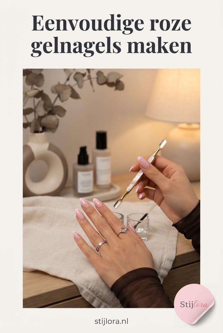 Eenvoudige roze gelnagels maken