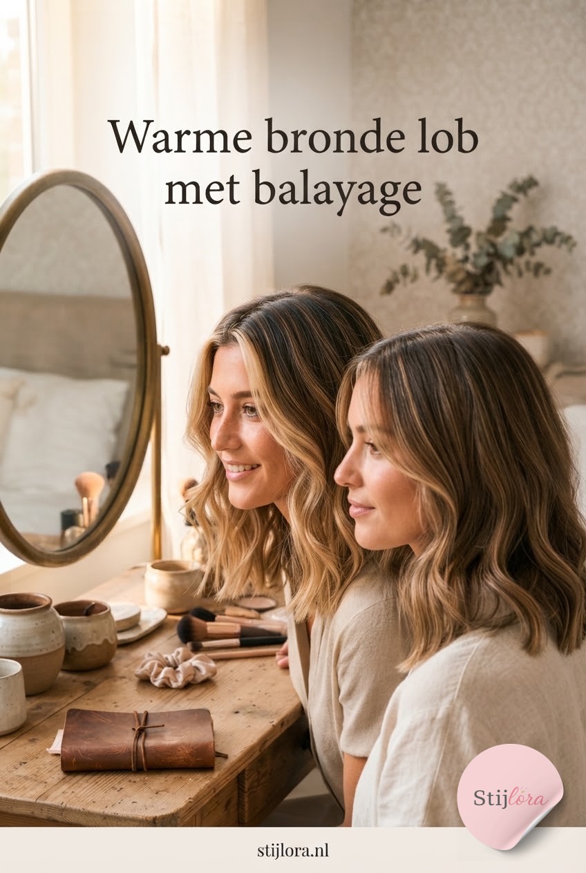 Warme bronde lob met balayage
