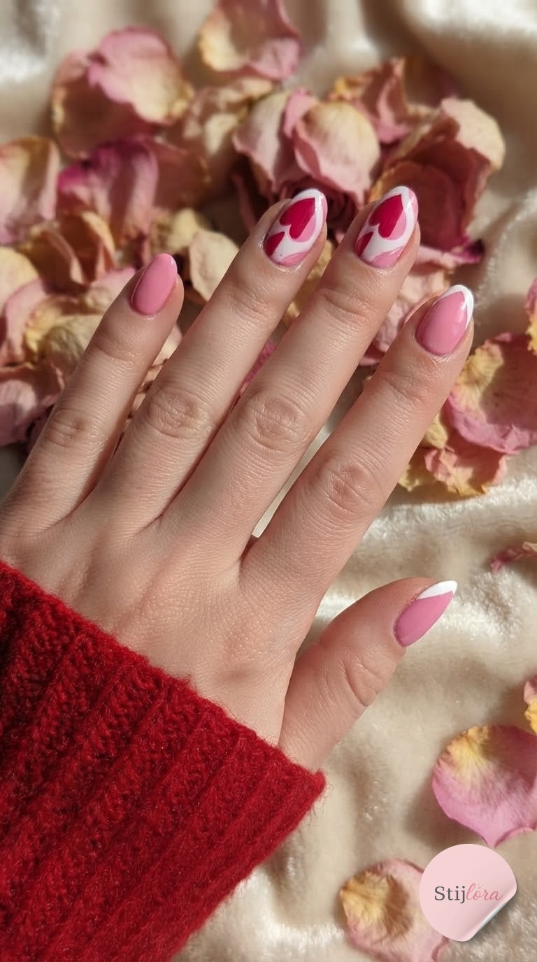 33 Romantische Valentijn Nagelideeën