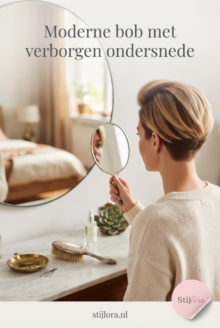 Moderne bob met verborgen ondersnede