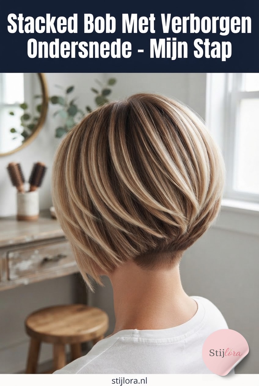 Stacked Bob Met Verborgen Ondersnede - Mijn Stap - Voor -