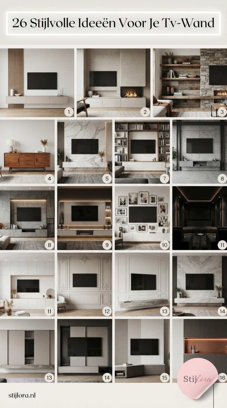 26 Stijlvolle Ideeën Voor Je Tv-Wand