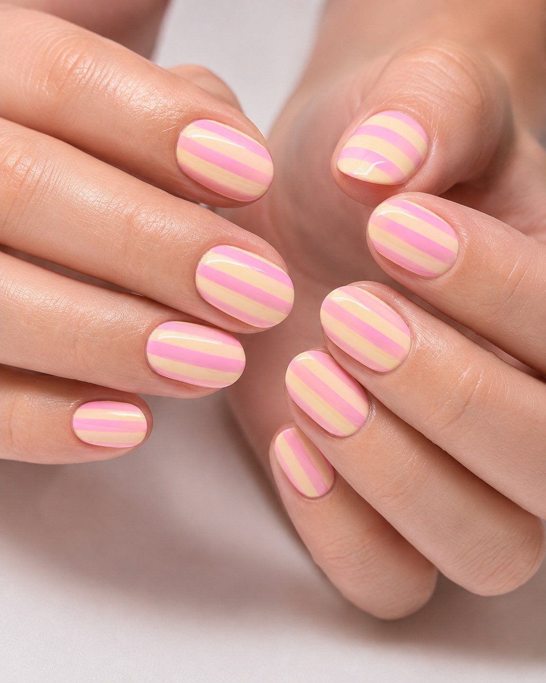 Roze Gestreepte Nagels Voor De Zomer - Zo Teken Je Ze Zelf,